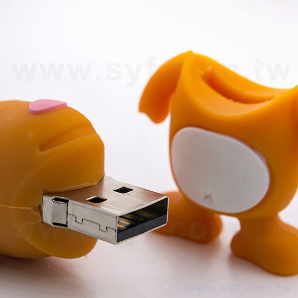 隨身碟-造型USB禮贈品-麋鹿公仔矽膠隨身碟-客製隨身碟容量-採購訂製推薦禮品